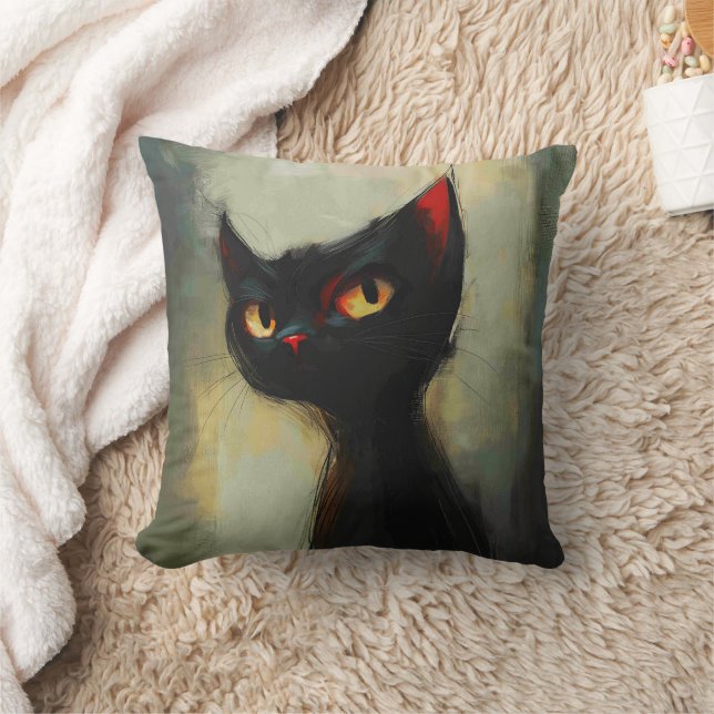Coussin Connaissant Black Ninja Cat (Couverture)