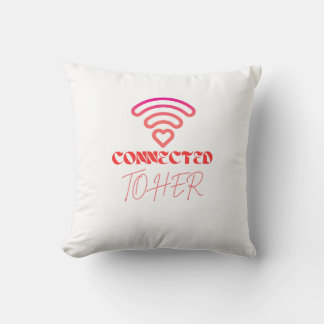 Coussin Connexion à son WiFi Heart Design Valentine's