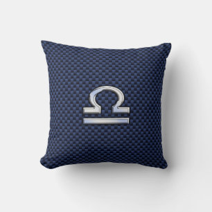 Coussin Connexion Bibliothèque moderne à la Navy Blue Carb