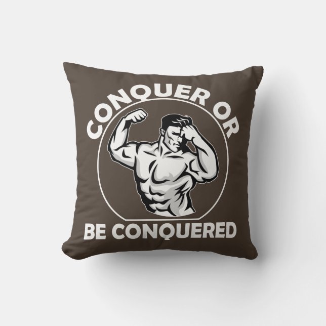 Coussin Conquérir Ou Être Conquis (Recto)