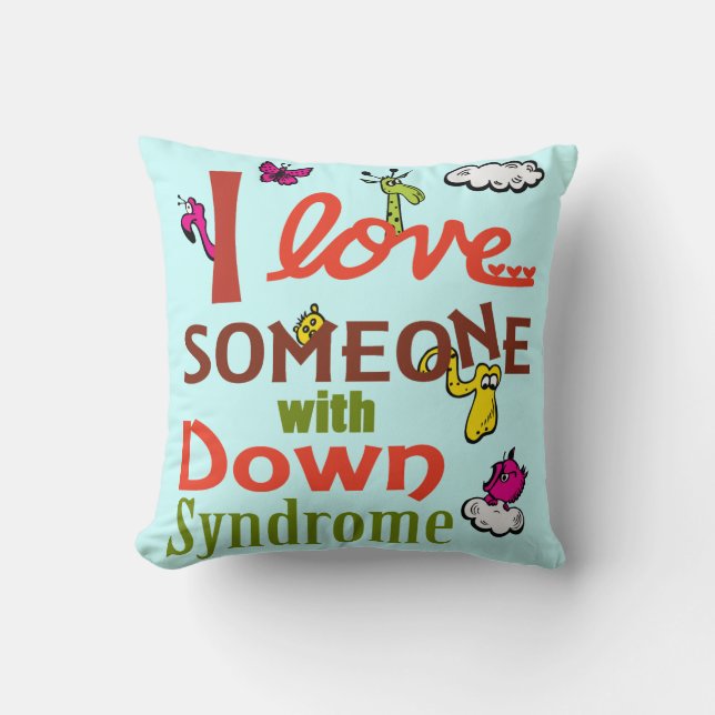 Coussin Conscience de syndrome de Down (Recto)