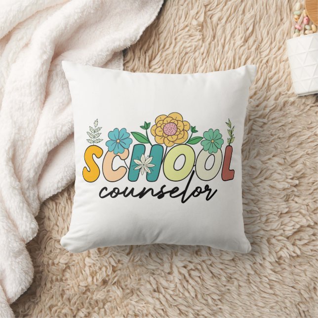 Coussin Conseiller scolaire Fleur sauvage enseignant Migno (Couverture)