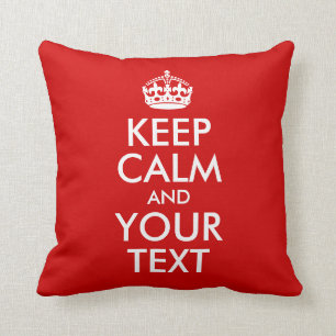 Coussin Conserver le calme et le texte