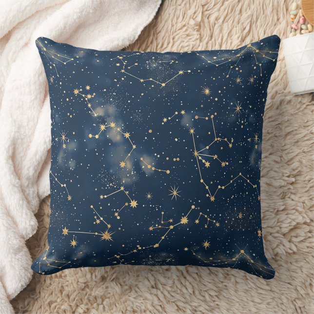 Coussin Constellation céleste - Nuit étoilée (Couverture)