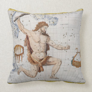 Coussin Constellation de Hercule avec la couronne et le