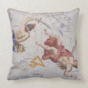 Coussin Constellation de Perseus et d'Andromeda, de 'Atla
