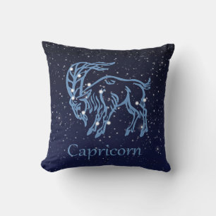 Coussin Constellation du Capricorne et signe du zodiaque a