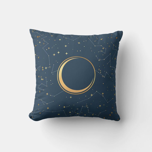 Coussin Constellations de la Lune de la Marine et du Crois (Recto)