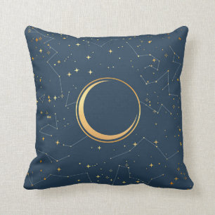 Coussin Constellations de la Lune de la Marine et du Crois