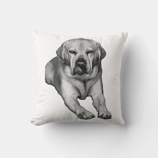 Coussin Conte Fireside en encre (Recto)