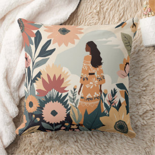 Coussin Contemplation du jardin