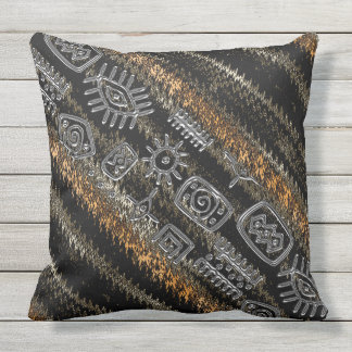 Coussin Contemporain Africain Motif Design