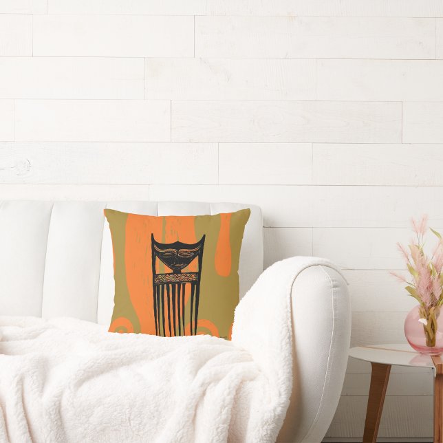 Coussin Contemporain : Art pop africain (Créateur téléchargé)
