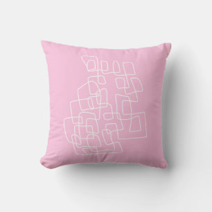 Coussin Contemporain Cute Rose moderne Abstrait Line Art