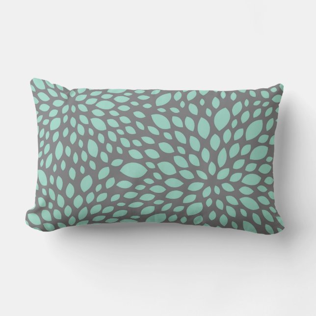 Coussin contemporain de conception dans l'Aqua et (Recto)