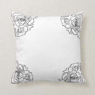 Coussin contemporain de fleur