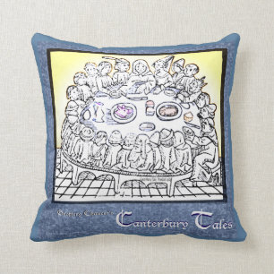Coussin Contes de Cantorbéry