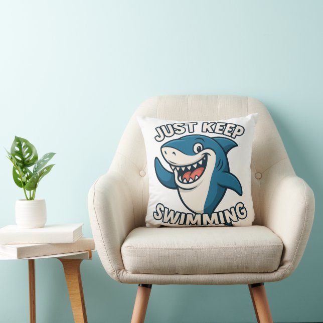 Coussin Continuez À Nager (Chaise)