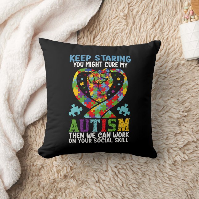 Coussin Continuez à regarder, vous pourriez guérir ma sens (Couverture)