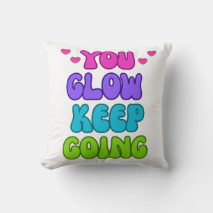 Coussin Continuez à vous éveiller - Conception brillante e