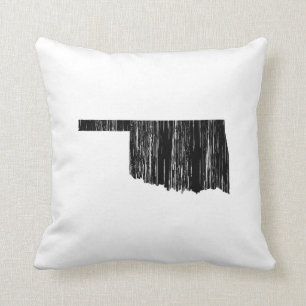 Coussin Contour affligé d'état de l'Oklahoma