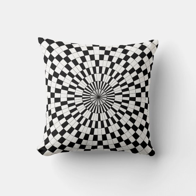Coussin Contre-spirales par Kenneth Yoncich (Recto)