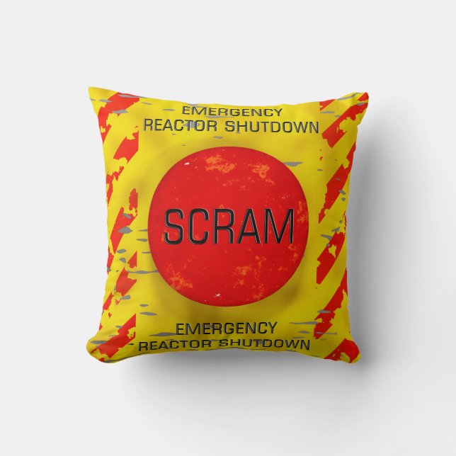 Coussin Contrôle SCRAM, arrêt d'urgence du réacteur nucléa (Recto)