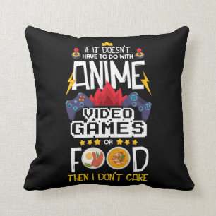 Coussin Contrôleur de jeu Nerd Anime Video Game Food Gamer