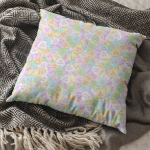 Coussin Conversation de la Saint-Valentin Motif de coeur d