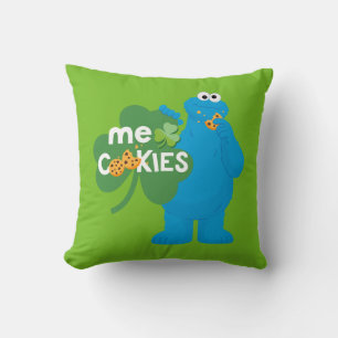 Coussin Cookie Monster Amour shamrock