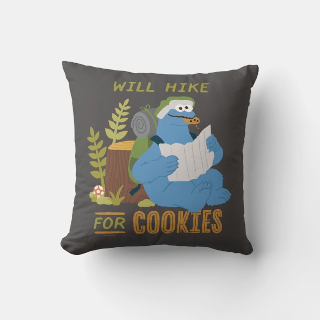 Coussin Cookie Monster | fera de la randonnée pour des coo (Recto)