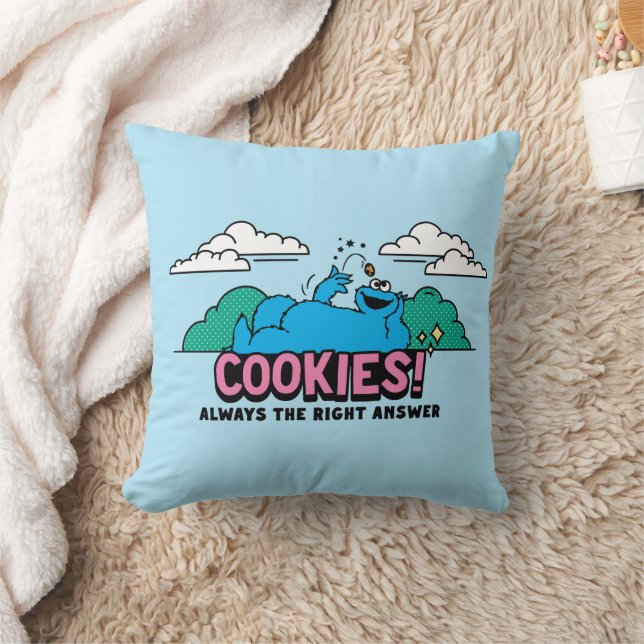 Coussin Cookie Monster | Les cookies sont toujours la bonn (Couverture)