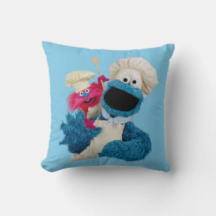 Coussin Cookie Monster's Foodie Truck Friends