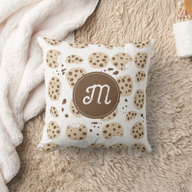 Coussin Cookies à chips chocolat Motif Monogramme (Couverture)