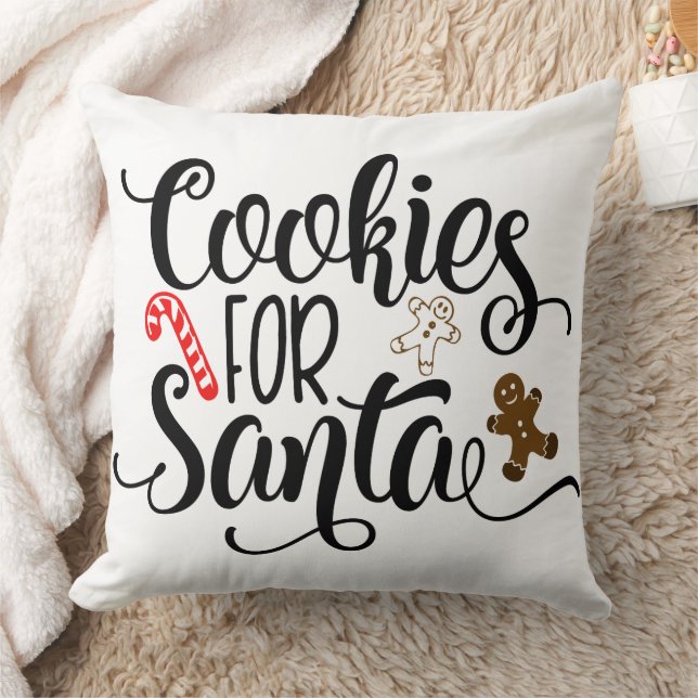 Coussin Cookies pour Père Noël Fun Christmas (Couverture)