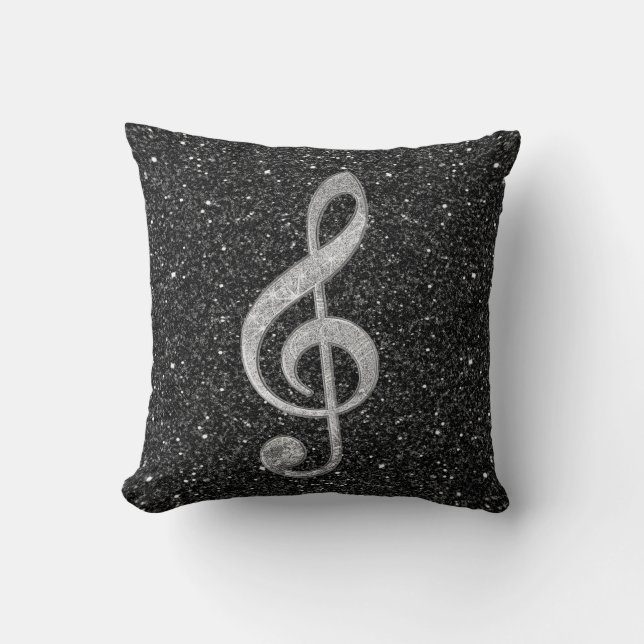 Coussin Cool argent parties scintillant effet brillant tre (Recto)