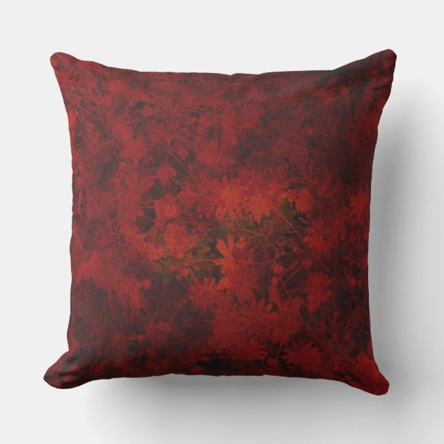Coussin Cool, art moderne floral / fleuriste motif (Recto)