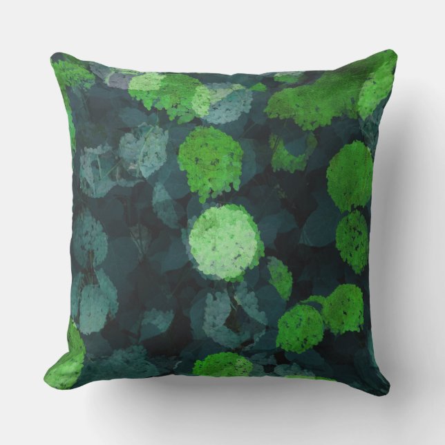 Coussin Cool, art unique de la motif florale/fleurie (Recto)