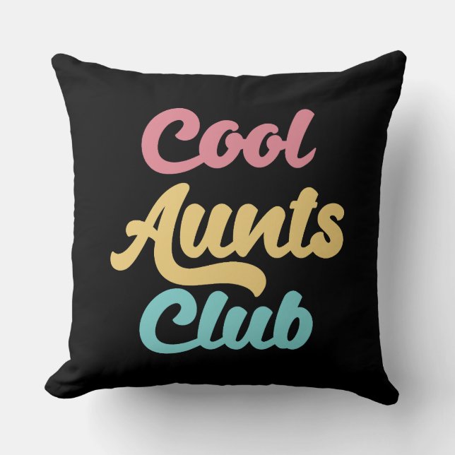 Coussin Cool Aunts Club II (Recto)