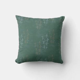 Coussin Cool Bamboo Botanique Sage et Bleu