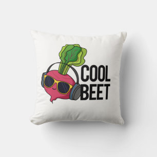 Coussin Cool Beet Funny Veggie Pun