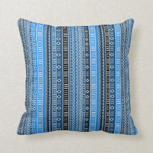 Coussin Cool Bleu Moderne Tissu de boue