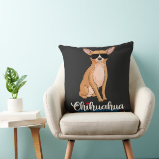 Coussin Cool Chihuahua Grandpa Amoureux des chiens