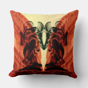 Coussin Cool collage moderne de Rome historique en rouge