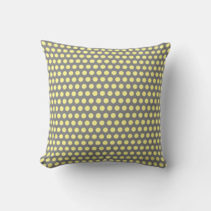 Coussin Cool couleur gris gris gris Pois jaune