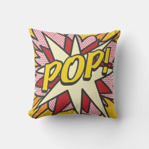 Coussin Cool de divertissement moderne POP Comic Book à la