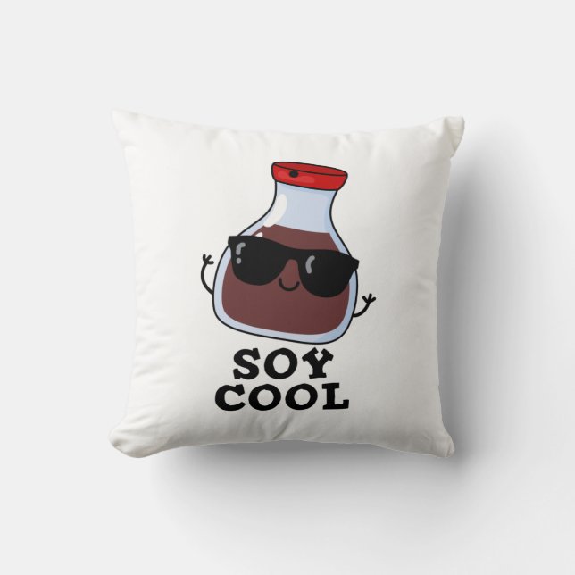 Coussin Cool de soja Funny Soy Sauce Pun (Recto)