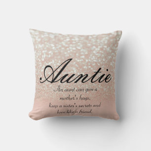 Coussin Cool, Extraordinaire, Rose Sparkly Tante