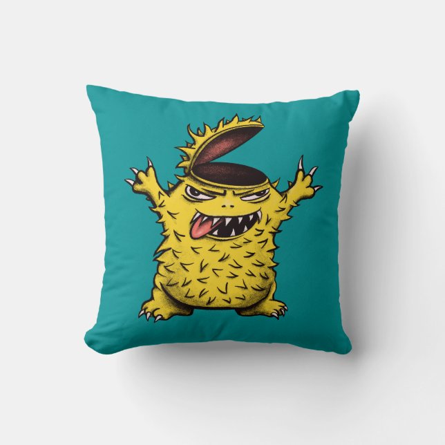 Coussin Cool fou caractère mal (Recto)
