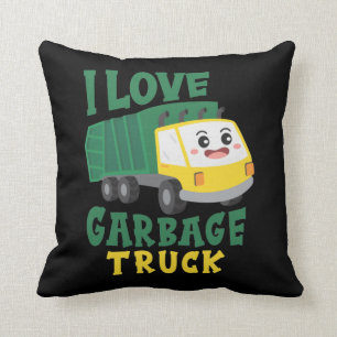 Coussin Cool Garbage Truck aimant Boy Kids Toddler